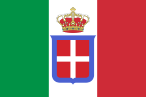 Flag of Italy (1861-1946) crowned.svg